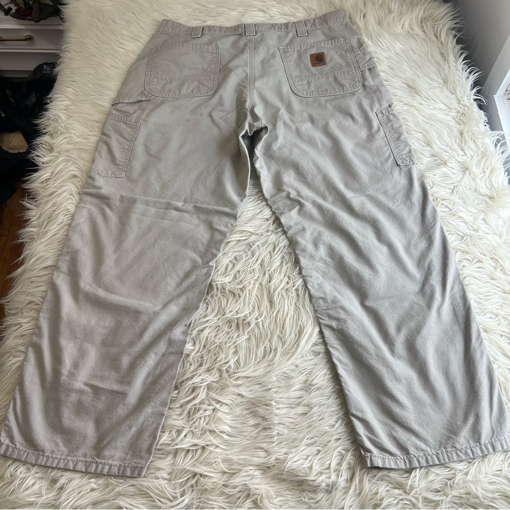 Carhartt Work Casual Pants Mens Carpenter B151 Original Loose Fit Tan 40x30 29in